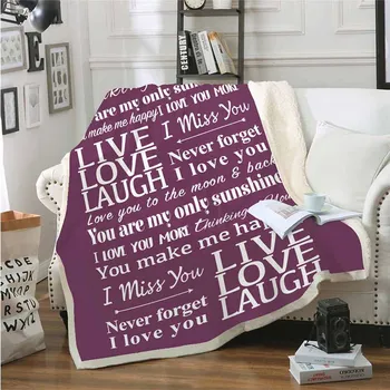 

English Velvet Bed Blanket Thick Double Layer Microfiber Bed Cover Blanket On Sofa Throw Bedspread Blanket Winter Weight Blanket