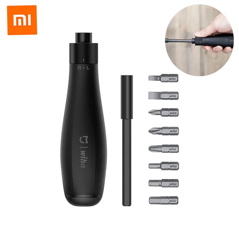

XIAOMI MIJIA Wiha Daily Use Screwdriver Kit 8 In 1 Ratchet Screwdriver Popup Design Car Household Screw Driver Repair Tool