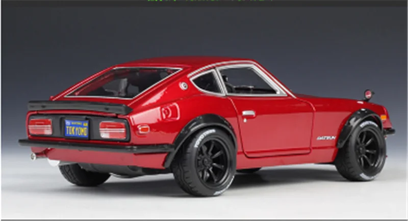 Коллекция 1:18 Масштаб 29 см 1971 240Z супер спортивная модель автомобиля литой под давлением Сплав Классический дисплей спортивного автомобиля для детей и взрослых