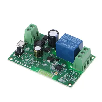 

DC 5V-32V Self-lock Smart WiFi Wireless Switch Relay Module