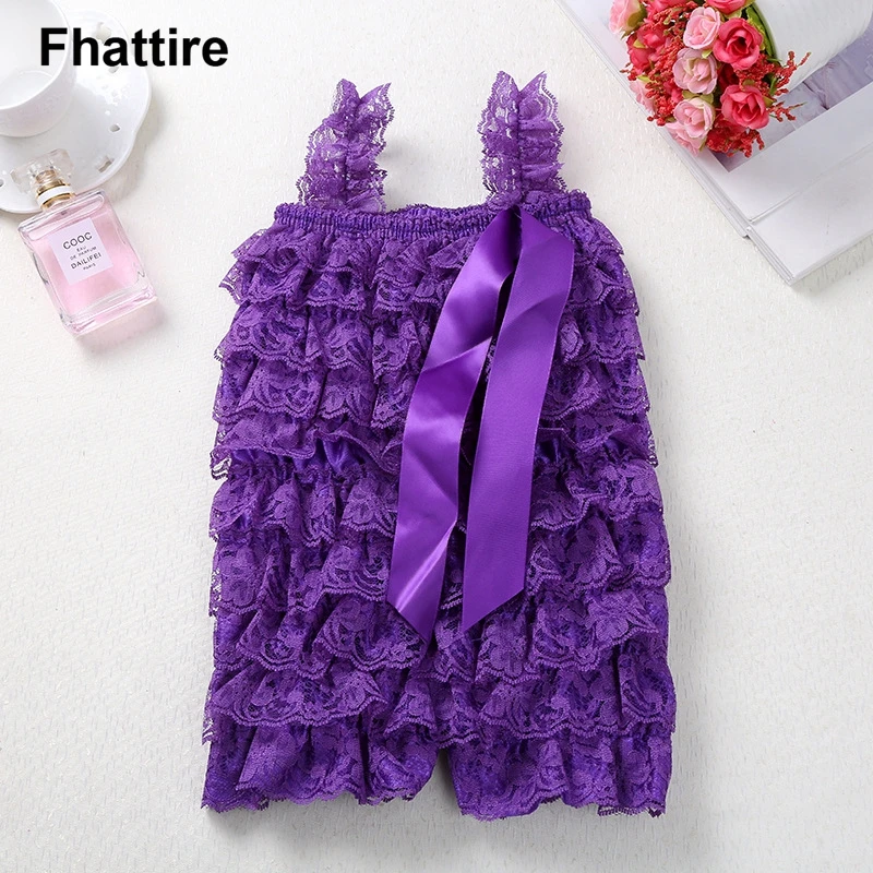 

2020 New Summer Lovely Baby Girl Romper Clothes Lace Princess Jumpsuit traps Ribbon Bow Kids Jumpsuits Outfit Clothing Set