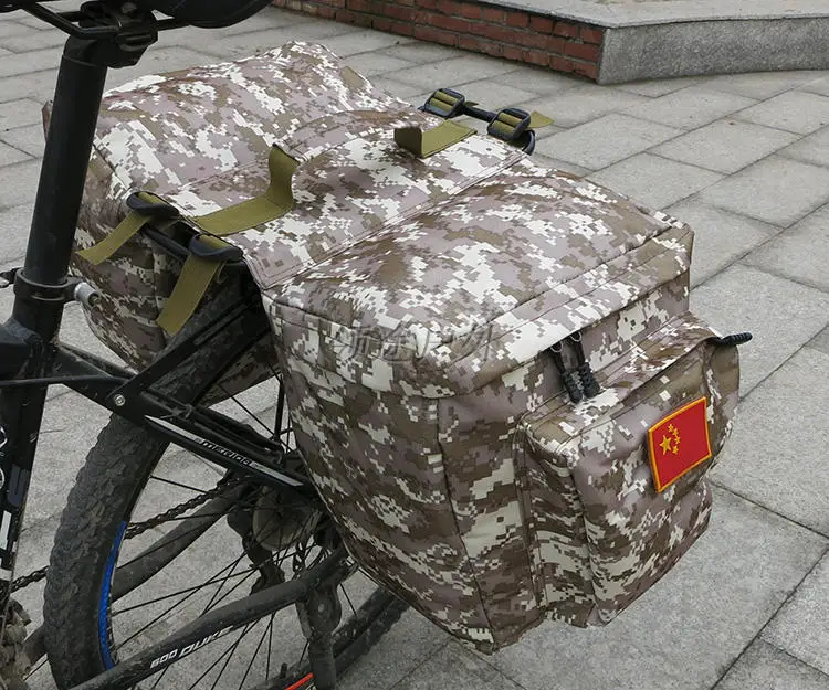 Back Seat Pack Mountain Bike Large-Volume Rides Luggage Waterproof After Rack Bag Bicycle Saddle Box Support Camel Bag Equipment