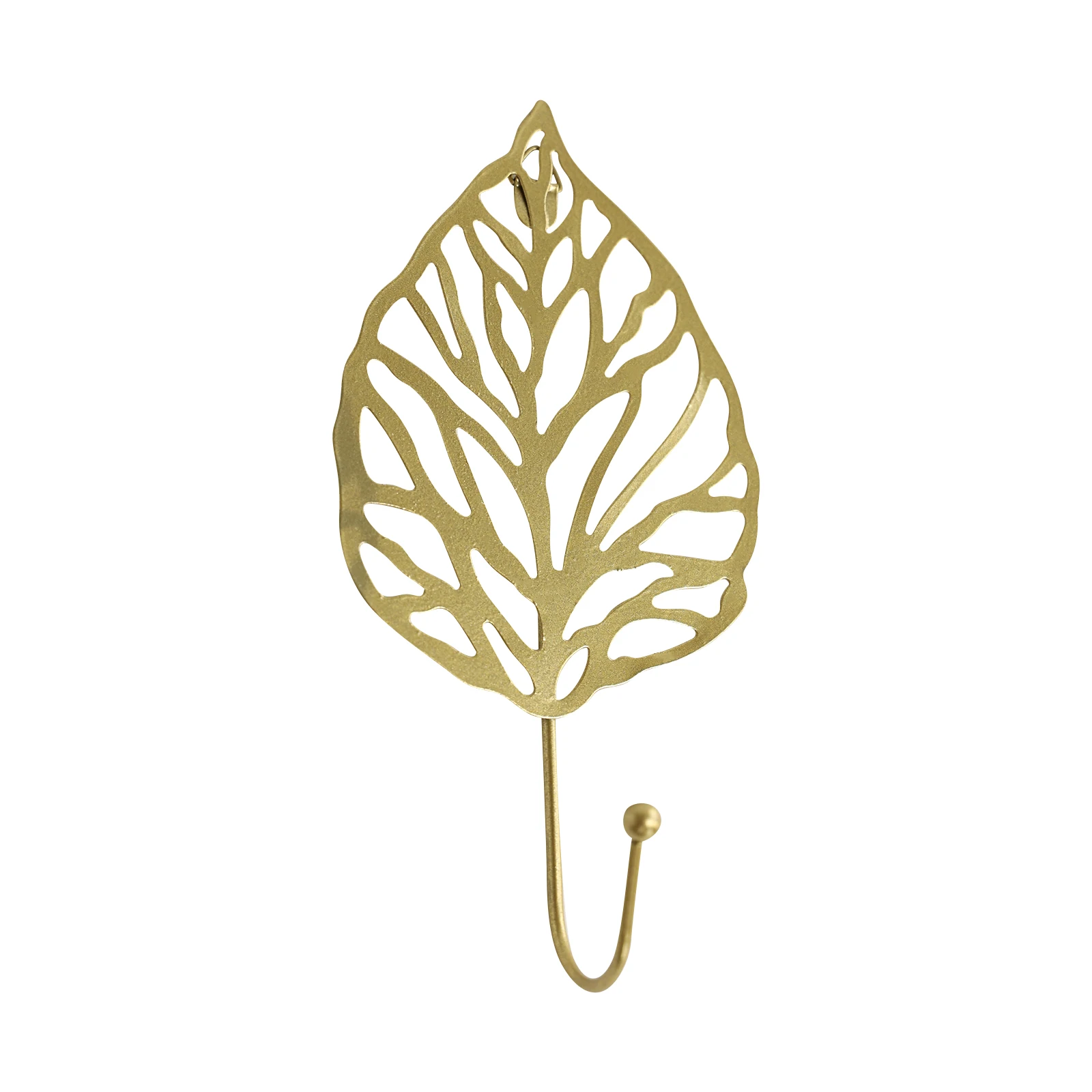 Metal Hook Home Wall-Mounted Leaf Shaped Decorative Clasps Storage Rack for Sitting Room Bedroom | Дом и сад