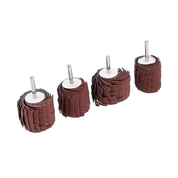 

20Pc Dremel Accessories 150-400 Grit Sanding Flap Wheel 6mm Shank Sanding Grinding Sand Paper Shutter Wheel for Rotary Tool