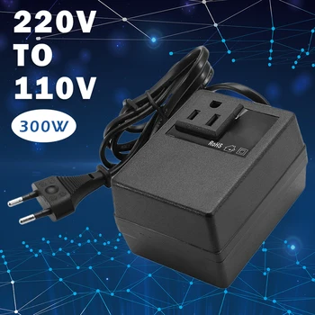 

1 Pcs NEW 300W Voltage Converter Transformer 220V To 110V Step Down Travel Voltage Transformer Converter EU Plug