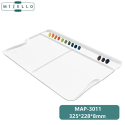 MIJELLO MAP 3011 – Palette de couleurs en acrylique, rectangulaire, pour artiste, boîte de peinture hydratante 