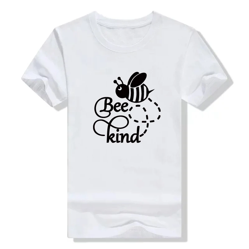Bee kind Harajuku футболка Женская Повседневная Tumblr Графический Тройник Забавный лозунг