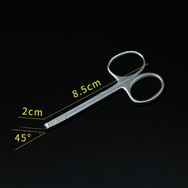 Beauty Rhinoplasty Bird's Beak Scissors Wow Mouth Scissors Stainless Steel Instruments Synthetic Nose Surgery Scissors Nasal Sep Brown