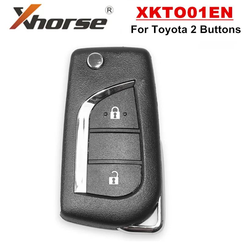 XHORSE XKTO01EN для Toyota 2 кнопки универсальный дистанционный ключ VVDI инструмент VVDI2