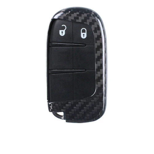 JPB-black Умный чехол для ключей из углеродного волокна для Dodge Journey charger для Jeep Renegade Grand Cherokee для Chrysler 200 - Название цвета: JPB-black