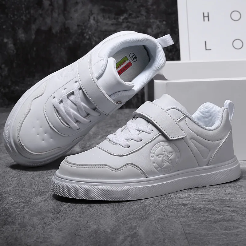 

[7010 Number] 2019 Spring New Korean Children Sports Shoes Men And Women Children Breathable Mesh Grained White Shoes