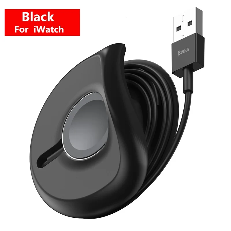 Black for iWatch Baseus 3 в 1 Qi Беспроводное зарядное устройство для Airpods Apple Watch 4 3 2 1 iWatch быстрая Беспроводная зарядная площадка для iPhone 11 Pro Xs Max X - Цвет: Black for iWatch