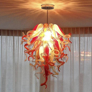 

Fancy Lights Vintage Retro Chandeliers LED High Hanging Lamp Murano Glass Ceiling Deco Chandelier Lights for Sale