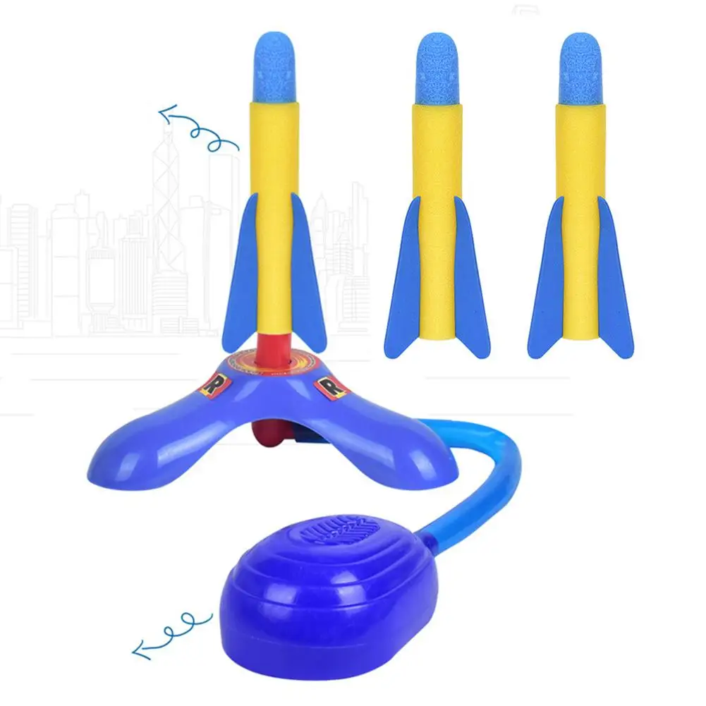 Science Kit комплект ракеты прыжок открытый игрушечные подарок с пусковой установкой
