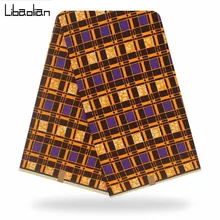 Голландский воск, африканская восковая ткань,, высокое качество, Анкара, ткань, африканская ткань для одежды, 6 ярдов, хлопок, ткань F911-19