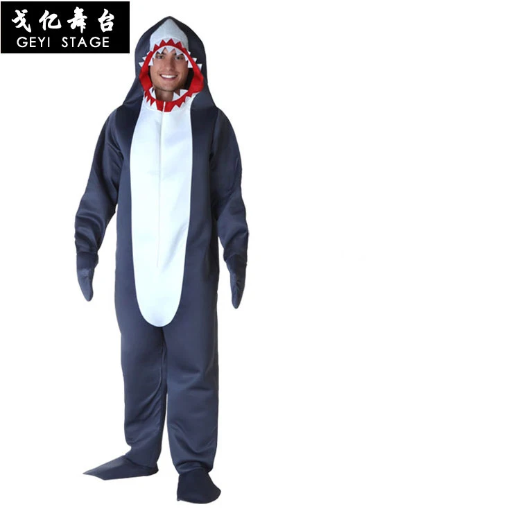 Halloween Costume For Kids Men Shark Costume Child Grey Shark Jumpsuit Animal Birthday Party Adult Boys Purim Cosplay Halloween Costume For Kids Men Shark Costume Child Grey Shark Jumpsuit Animal Birthday Party Adult Boys Purim Cosplay