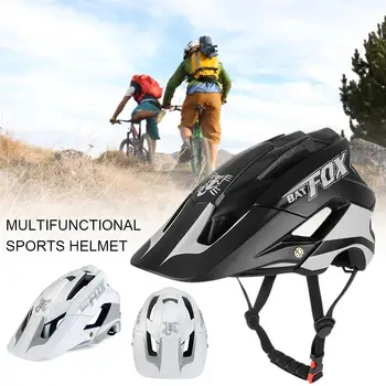 

M-776 Mountain Bike Helmet Windproof Breathable Cycling Helmet With Washable Lining Night Reflective Headpiece(Black/White)