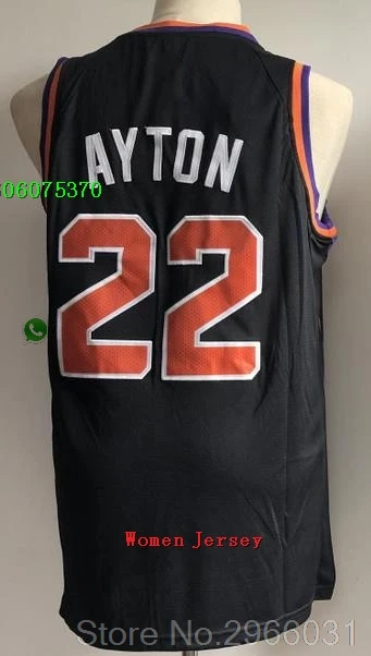 for Women А+++ Феникс качество для женщин и взрослых#1 DEWIN Booker 22 DeAndre Ayton Jersey - Цвет: for Women