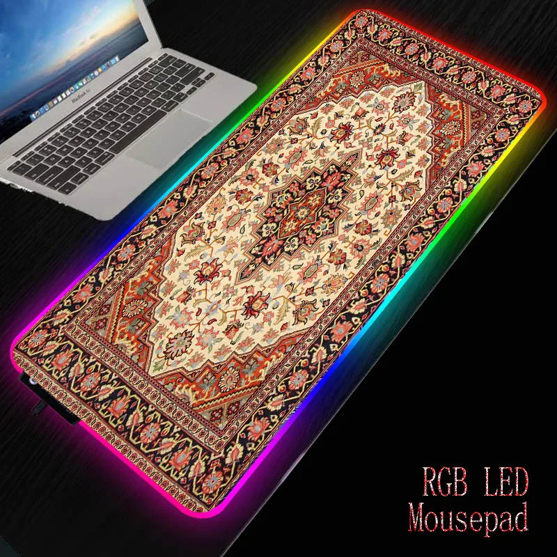 Mairuige персидский ковер игровой RGB большой скоростной коврик для мыши геймер