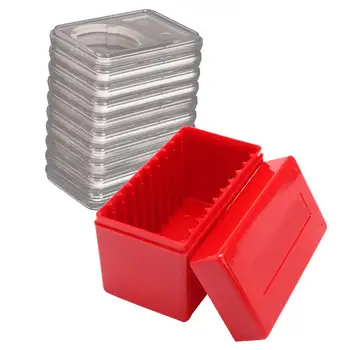 

10 Coin Capacity Storage Box Case Holder Slab Commemorative Coin Storage Box