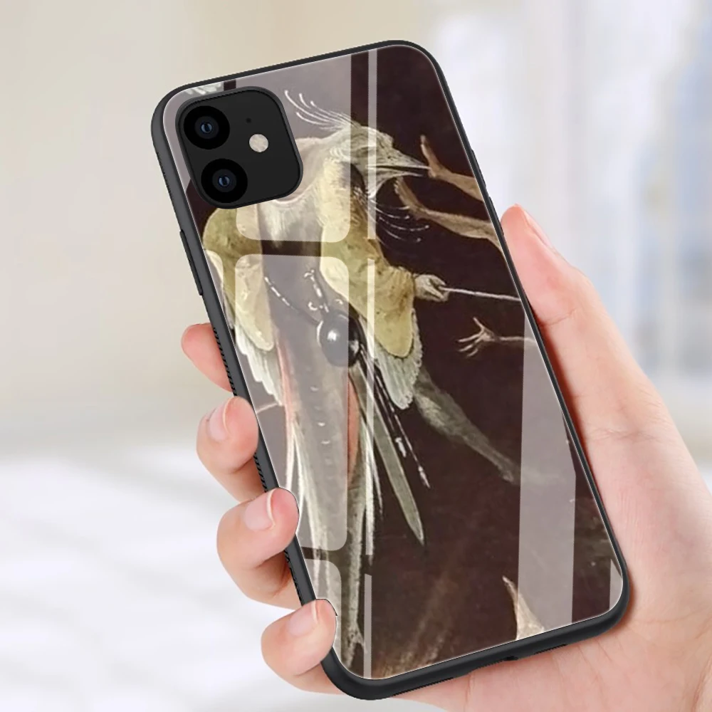 Hieronymus Bosch Tempered Glass Phone cover case for iphone 5 5S SE 6 6S 7 8 plus X XR XS 11 Pro Max - Цвет: G12