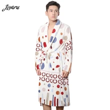 Мужские зимние теплые халаты, удлиненный плюшевый халат, одежда для сна, фланелевые халаты, badjas, халат с длинным рукавом, домашняя одежда, Халат