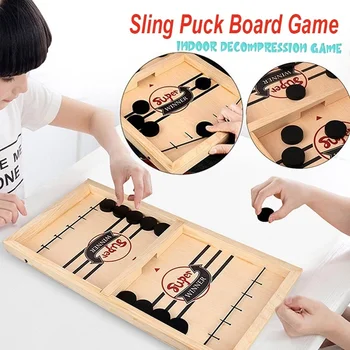 

Dropshipping Hot Sale Paced Sling Puck Winner Fun Toys For Family Child Kids Board- Party Time Funny Toys Fast Hockey