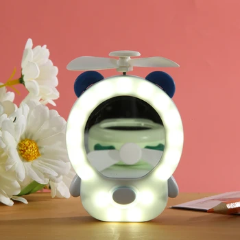 

Office Quiet Collapsible Desk Fans Portable Hand Fan USB Rechargeable Foldable Handheld Mini Spray Fan Cooling Fan Dropshipping