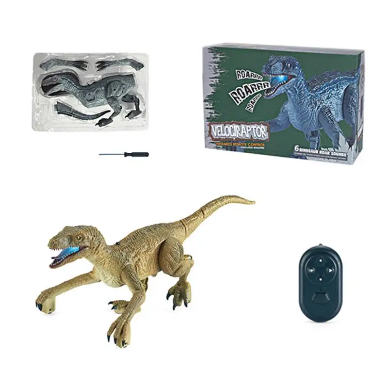 Динозавр RC игрушки с дистанционным управлением для детей светодиодсветодиодный