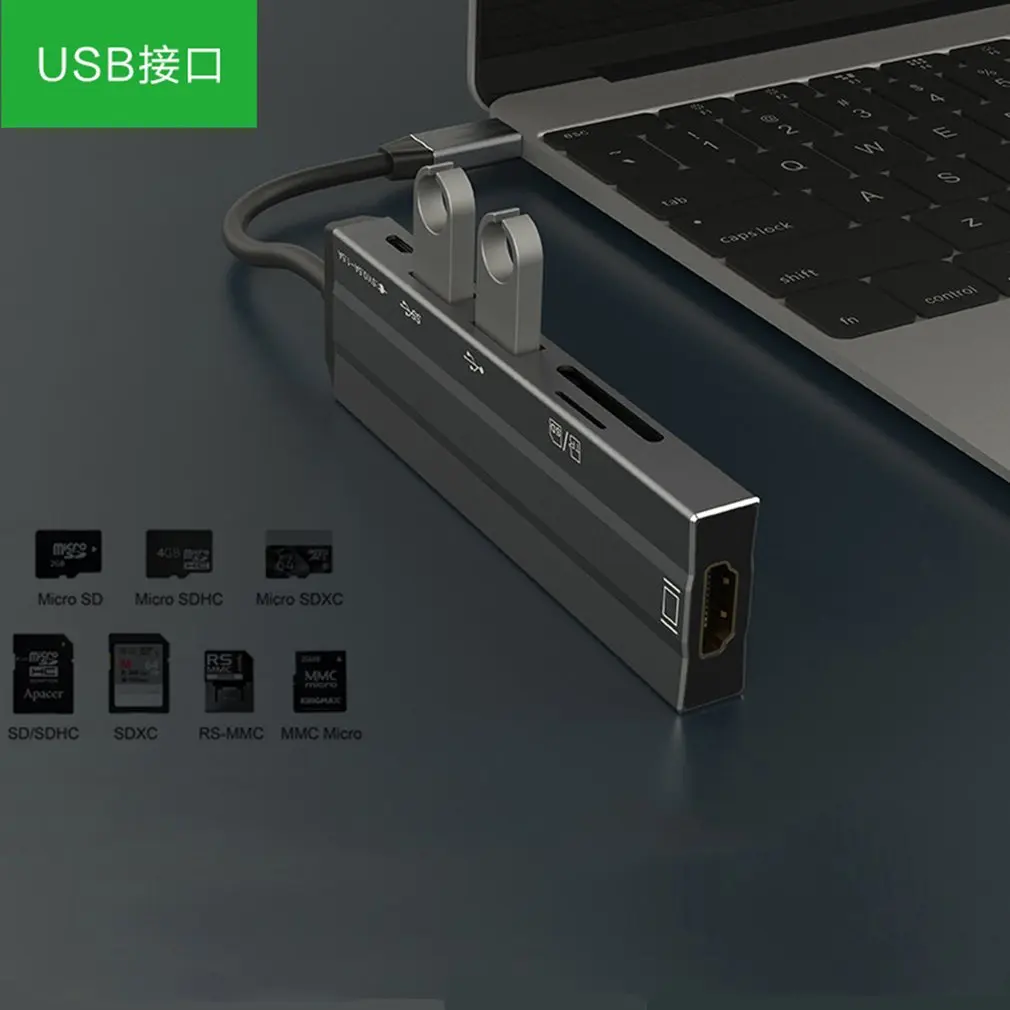 USB C концентратор USB-C к HDMI Adaptador Thunderbolt RJ45 3 концентратор USB для MacBook samsung Dex Galaxy S10/S9 USB-C