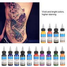 14 Colors 30ML/Bottle Professional Safe Tattoo Pigment Microblading Body Paint Semipermanent Eyebrow Permanent Makeup Tattoo Ink