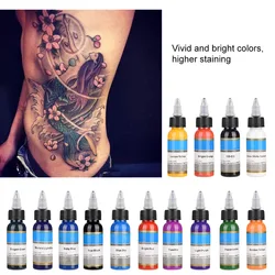 14 Colors 30ML/Bottle Professional Safe Tattoo Pigment Microblading Body Paint Semipermanent Eyebrow Permanent Makeup Tattoo Ink