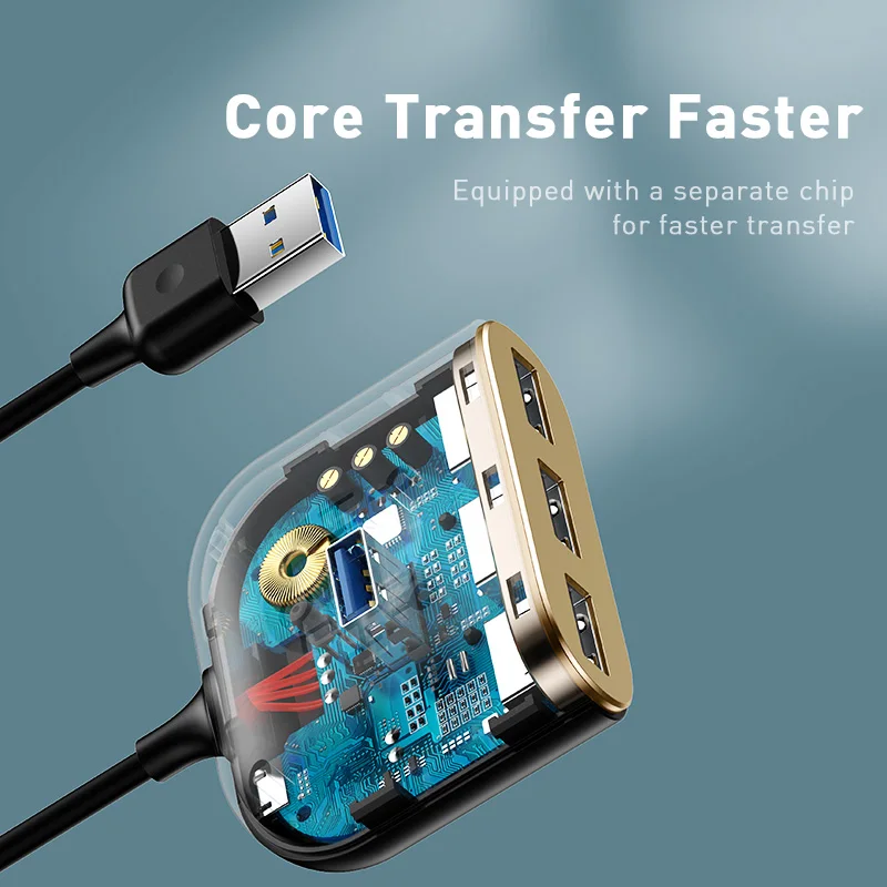 Baseus USB C концентратор USB 3,0 usb-хаб для MacBook Pro Surface Pro 6 USB 2,0 концентратор USB сплиттер с микро usb портами usb type-C концентратор
