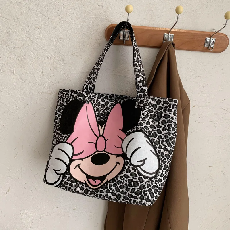 Disney 21 New Leopard Handbag Women S Mickey Mouse Canvas Bag Cartoon Pattern One Shoulder Shopper Bags Baby Kids Bags Aliexpress Disney 21 New Leopard Handbag Women S Mickey Mouse Canvas Bag Cartoon Pattern One Shoulder Shopper Bags Baby Kids Bags Aliexpress