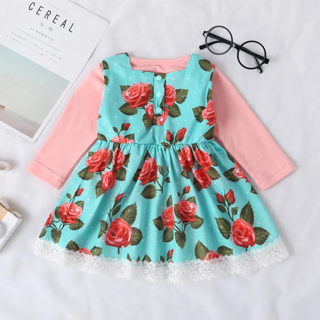 Одежда для новорожденных; одежда для малышей; sukienki vestidos; однотонные Топы; платье с цветочным рисунком; осенне-зимняя одежда; vestido infantil