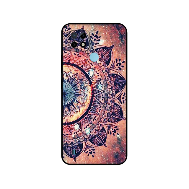 Realme C21 Case Silicon Back For OPPO RealmeC21 C 21 Phone Cover 6.5" Funda RMX3201 Bumper Capa Etui Soft black tpu case