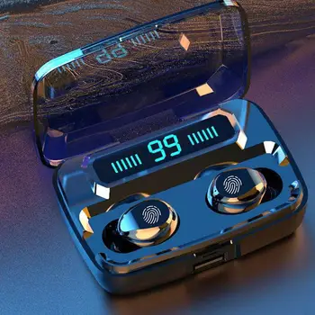 

Yfashion F9 TWS Bluetooth Earphone Wireless Stereo Bass Sound Touch Control Sports LED Display With 3300mAh Charging Bin