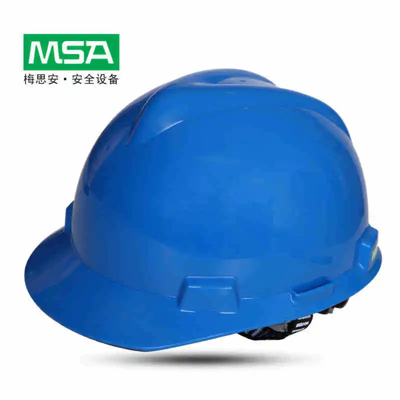 

Msa pe Standard V Shaped Safety Helmet Work Site Engineering Smashing Safety Helmet Enterprise Printing Logo