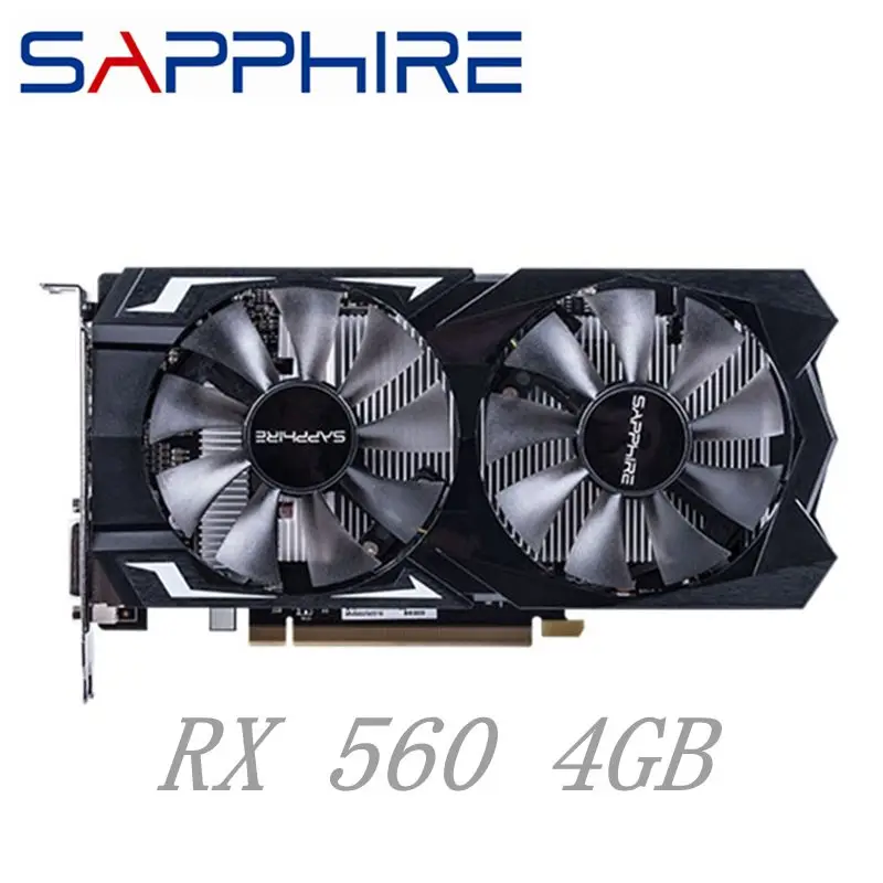

USED SAPPHIRE RX 560 4GB Video Card GPU Radeon RX 560D 4G RX560 RX560D Graphics Cards Computer Game For AMD Video Card Map HDMI