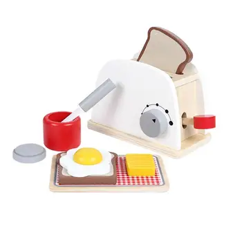 

1Pc Mini Toaster Toy Interesting Simulation Bread Machine Kitchen Toy for Kids