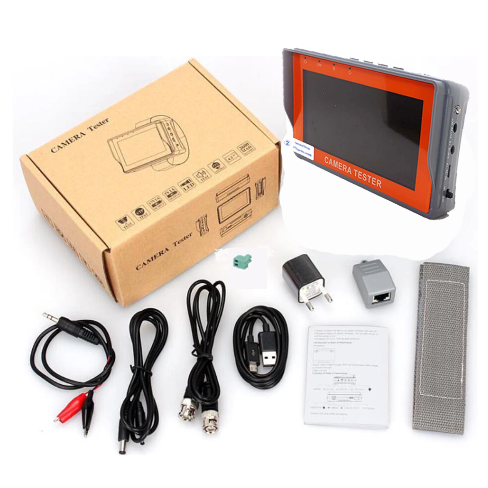 Тестер AHD IV7A 1080P AHD CCTV камеры тестер 4,3 дюймов RS-485 PTZ contorl ethernet-кабель тест 1080P AHD камера тест ing монитор