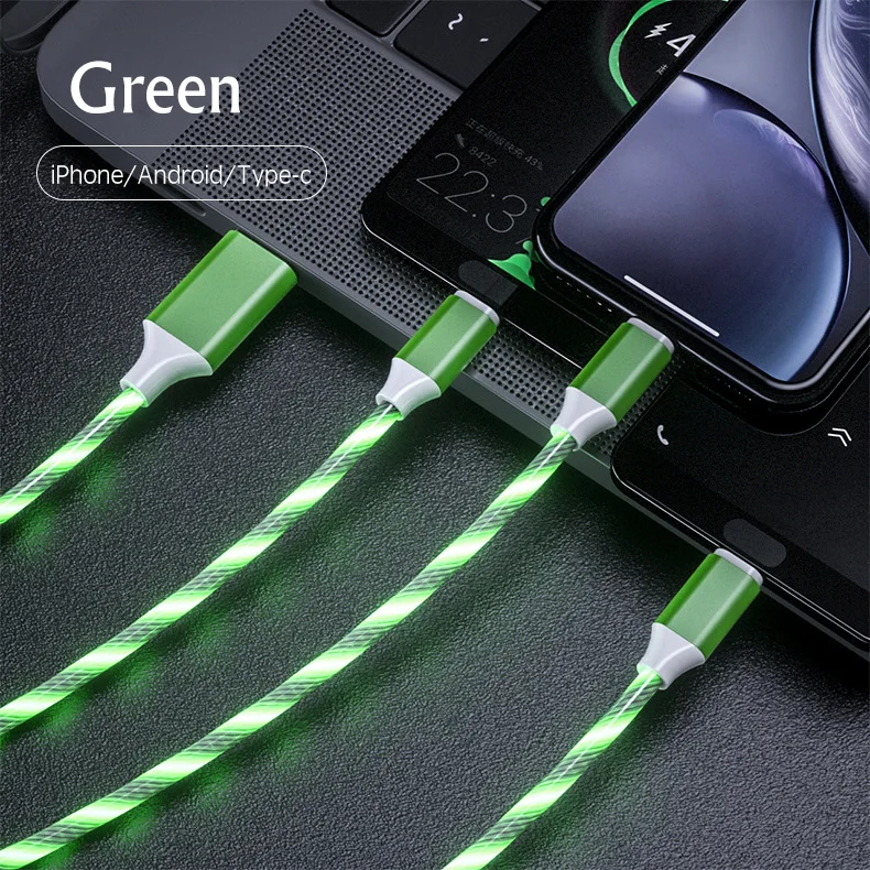 Магнитный течёт светильник светодиодный кабель Micro USB провод для iPhone samsung huawei Xiaomi 1 м магнитное зарядное устройство Тип C кабель для быстрой зарядки