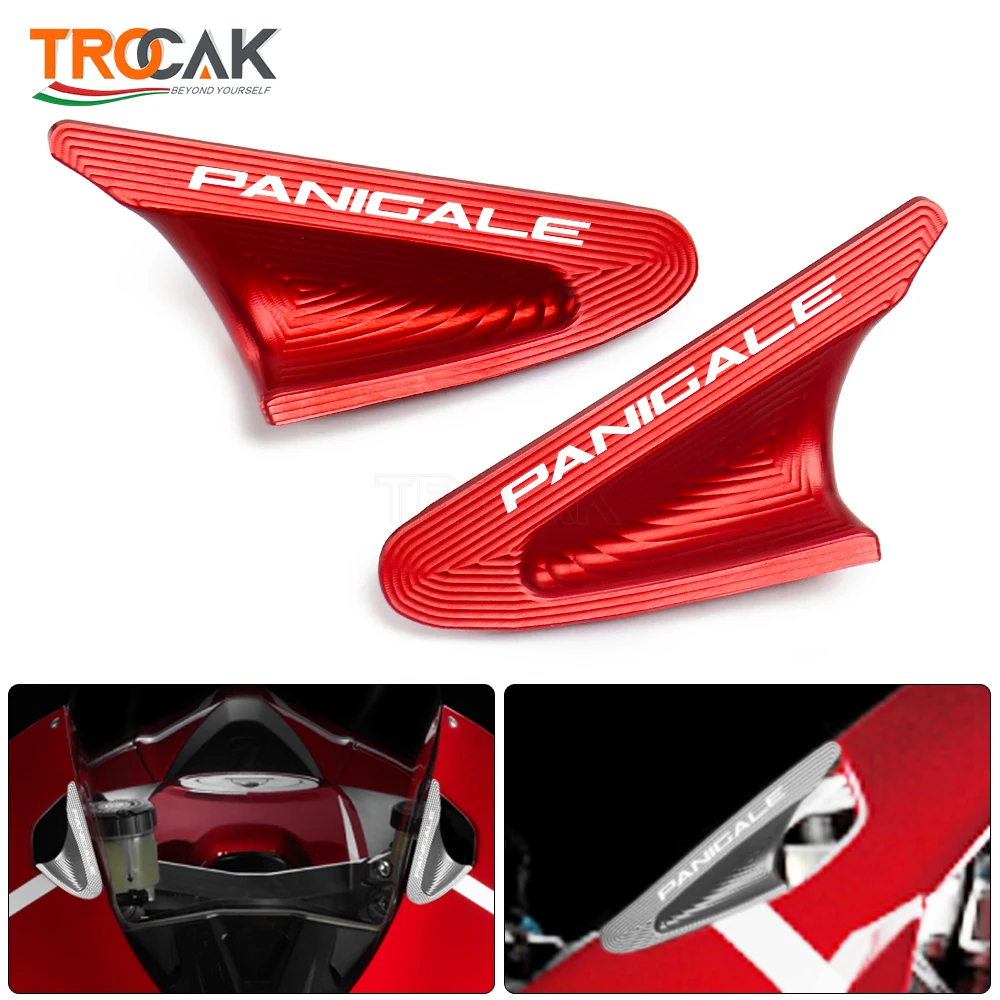 Motorcycle Accessories For DUCATI PANIGALE 1199 2012-2014  PANIGALE 899 2013-2015 Windscreen Mirror Cap Driven Eliminators Cap