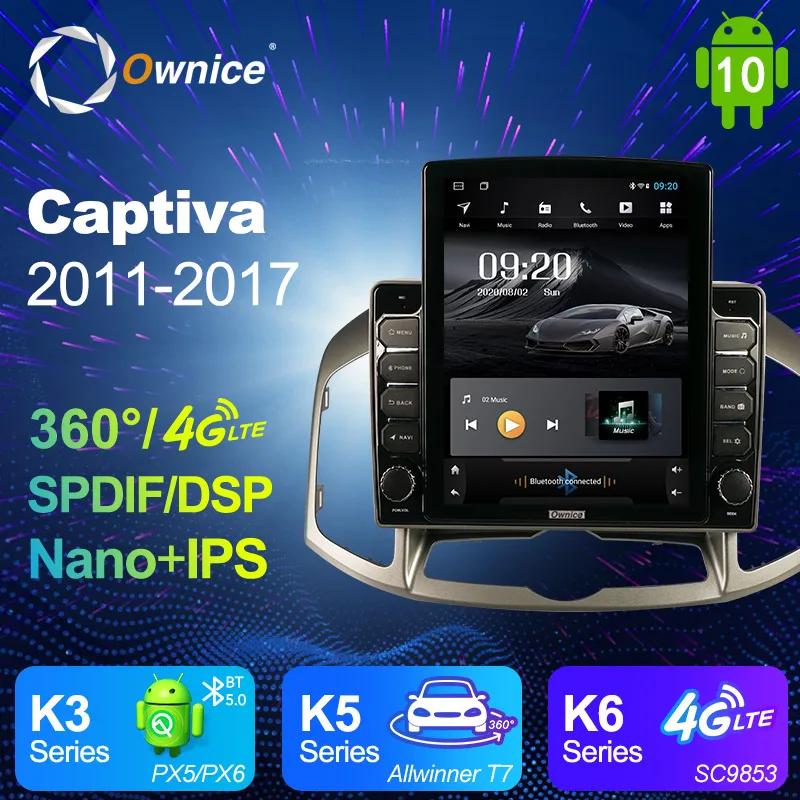 Android 10.0 Ownice Autoradio 2Din for Chevrolet Captiva 2011 2012 2013 2014 - 2017 Car Radio Auto GPS Navigation Multimedia DSP