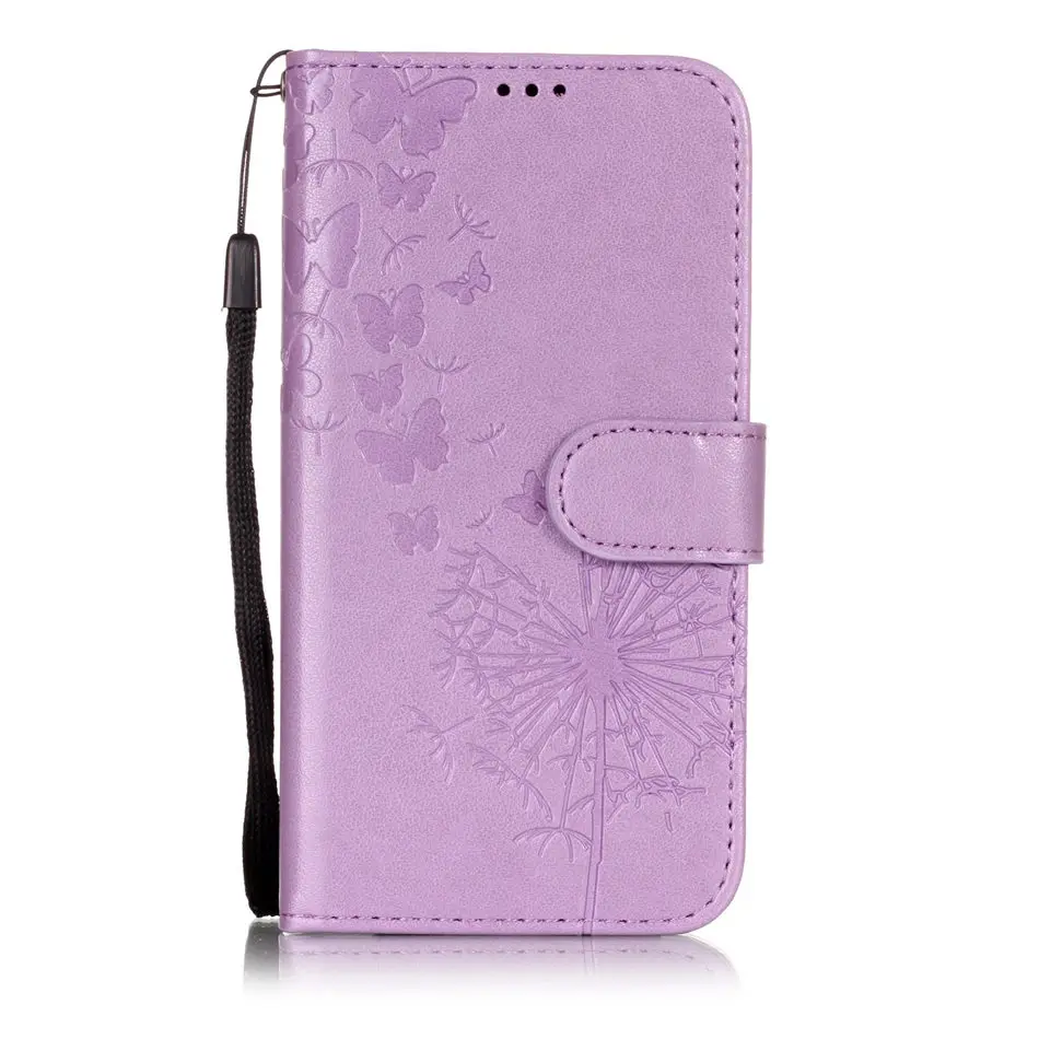 Dandelion Purple Книга Стиль крышка чехол для Xiaomi mi A2 6X8 Red mi 7 S2 4A 4X5 плюс 6A Note 4 5 6 iPad Pro 5A чехол-кошелек с подставкой и отделением для карт в стиле ретро чехол DP01F - Цвет: Dandelion Purple