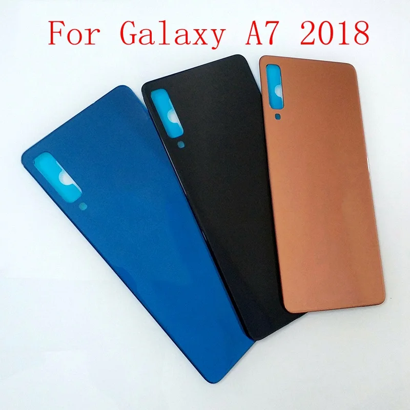 Для Samsung Galaxy A7 A750 задняя крышка батарейный чехол Чехол на заднюю крышку 3D стеклянная крышка Замена для Galaxy A750 A750F