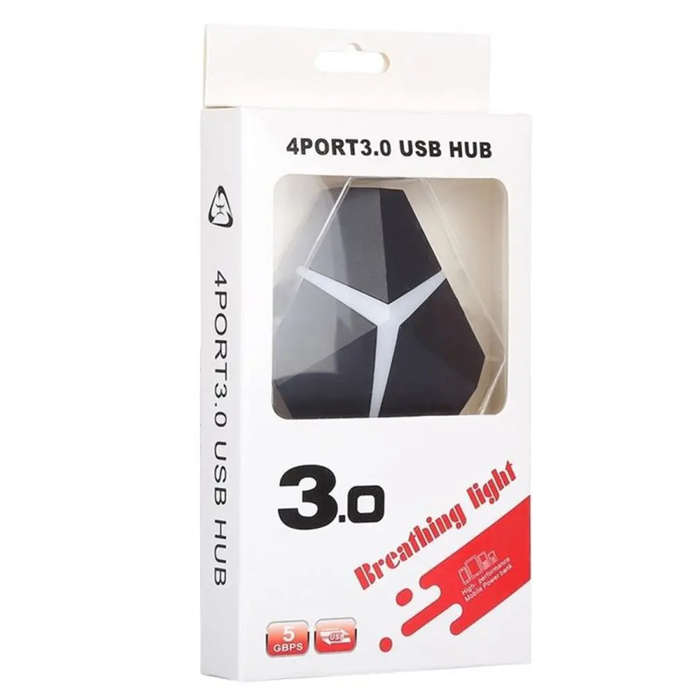 5 Гбит/с супер скорость 4 порта USB 3,0 концентратор адаптер Длина кабеля: около 20 см