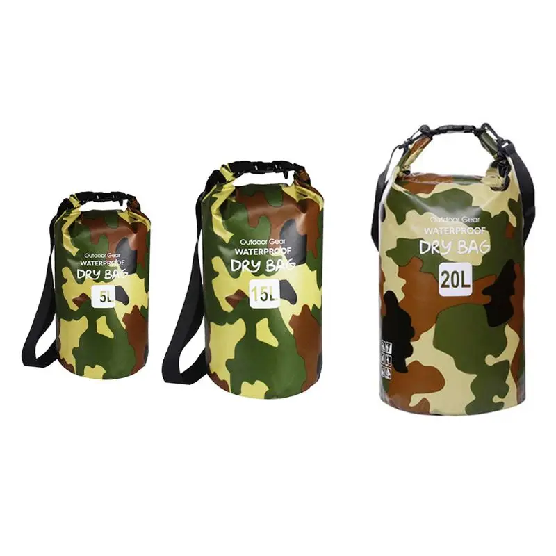 PVC Waterproof Bag 5L 15L 20L Foldable Man Women Beach Swimming Bag Rafting River Ocean Waterproof storage bag