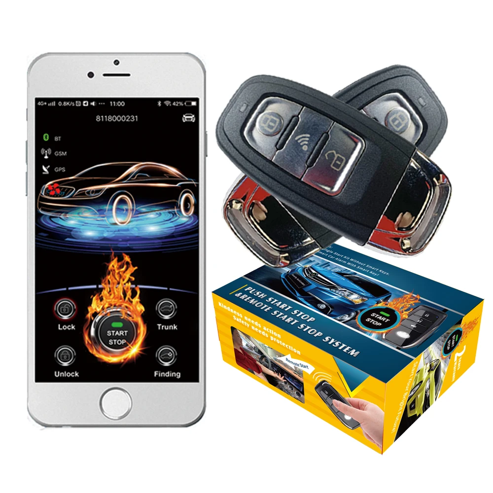 Cardot best 2g gps gsm Smart Pke бесключевая запись дистанционный стартовый двигатель старт