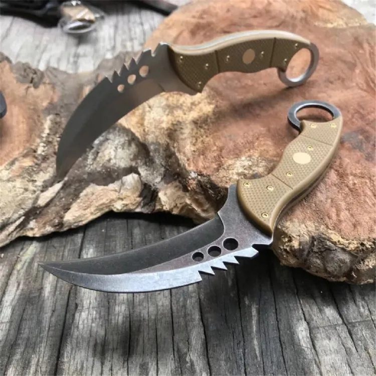 Открытый самообороны тактический боевой Karambit CS GO счетчик-strike Универсальный нож кемпинг охотничий нож выживания коготь ножи
